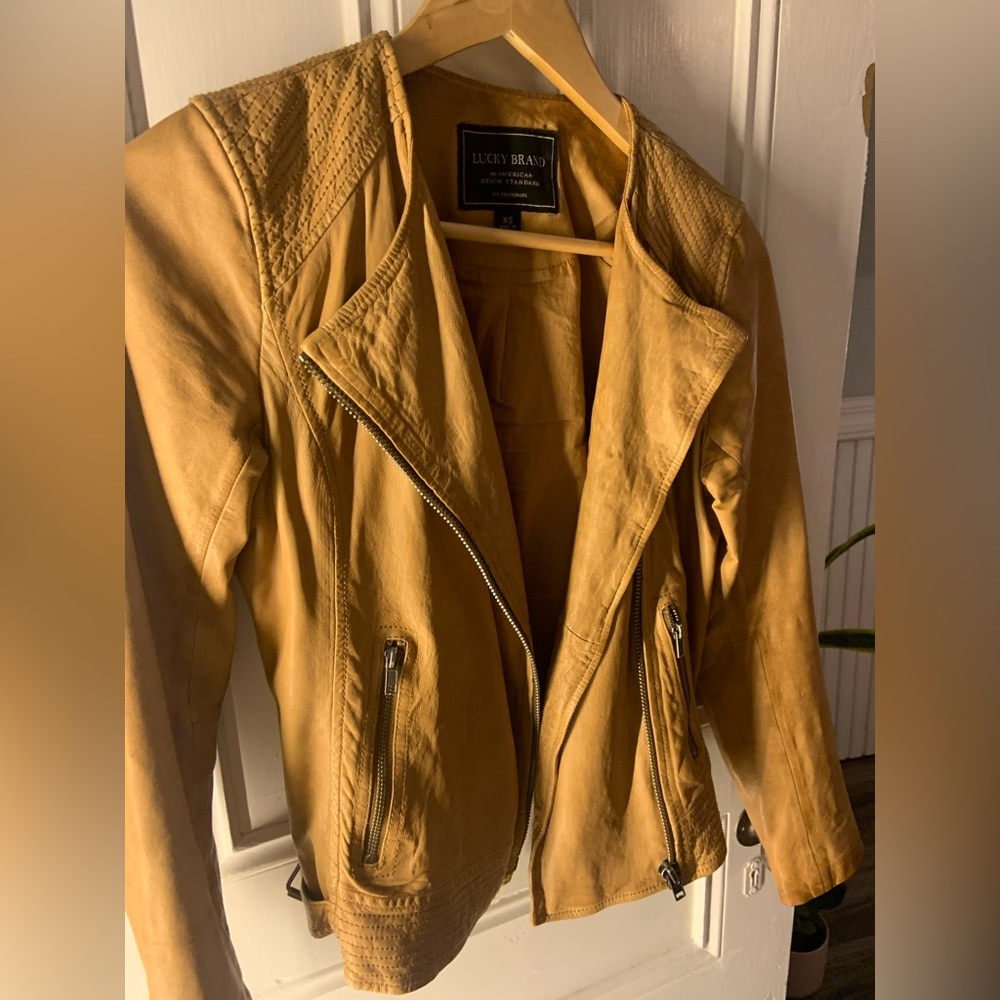 Lucky Brand Leather Jacket (XS)